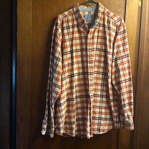 Saddlebred Vintage Oxford Plaid Button Down Shirt XXL